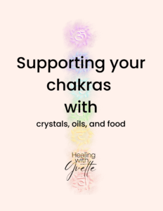 Image of the booklet cover for a free download called DIY Chakra Support