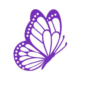 healing with yvette butterfly purple icon